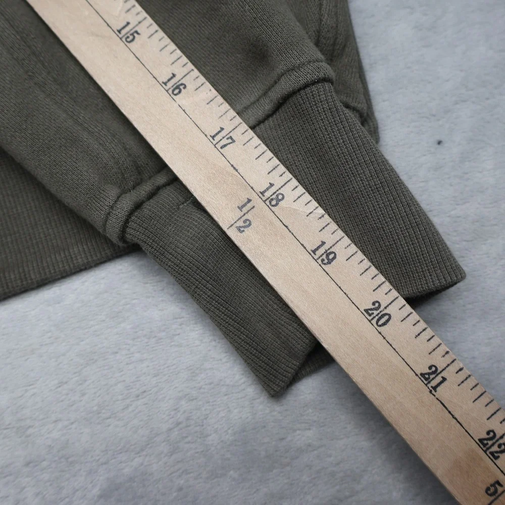 Lululemon Sweatshirt Women XS/S Green Scuba Pullover Ribbed‎ 1/4 Zip Oversized